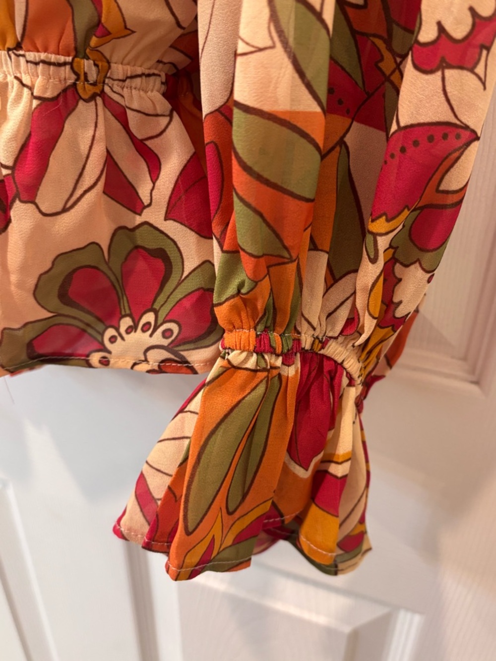 Flying Tomato Bohemian Floral Print‎ Top - Picture 5 of 6
